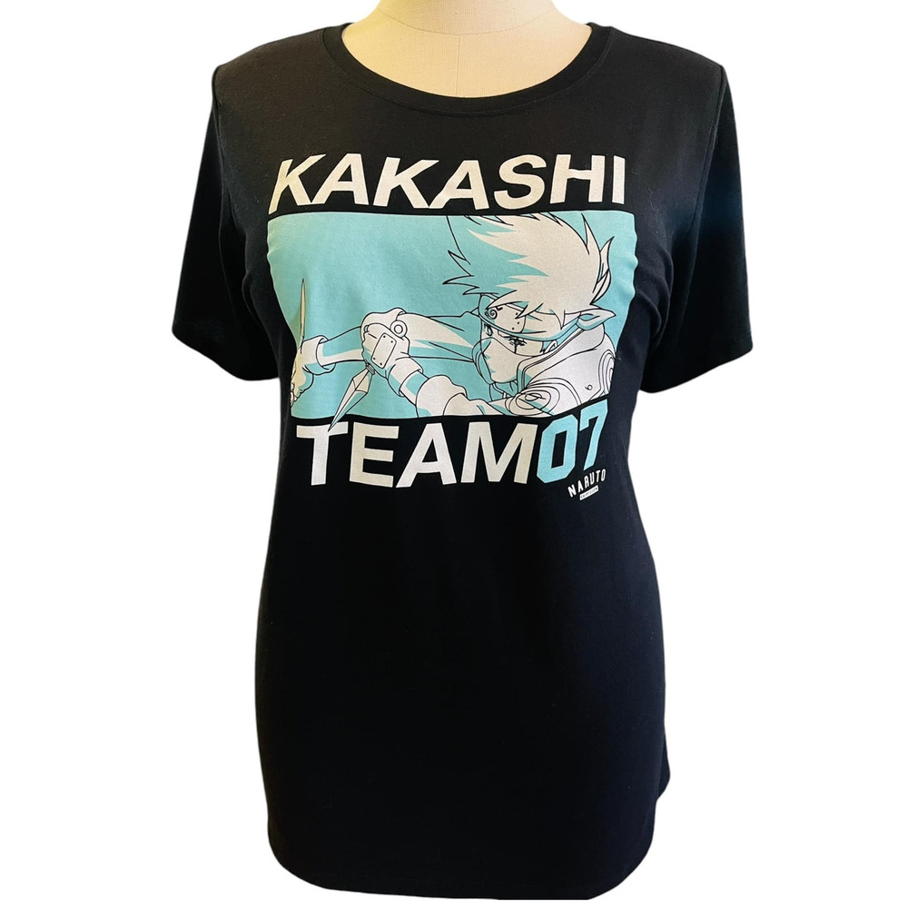 Torrid 3 (3x 22/24) Naruto Kakashi Team 07 Anime‎ Punk Gothic Graphic Tee TShirt